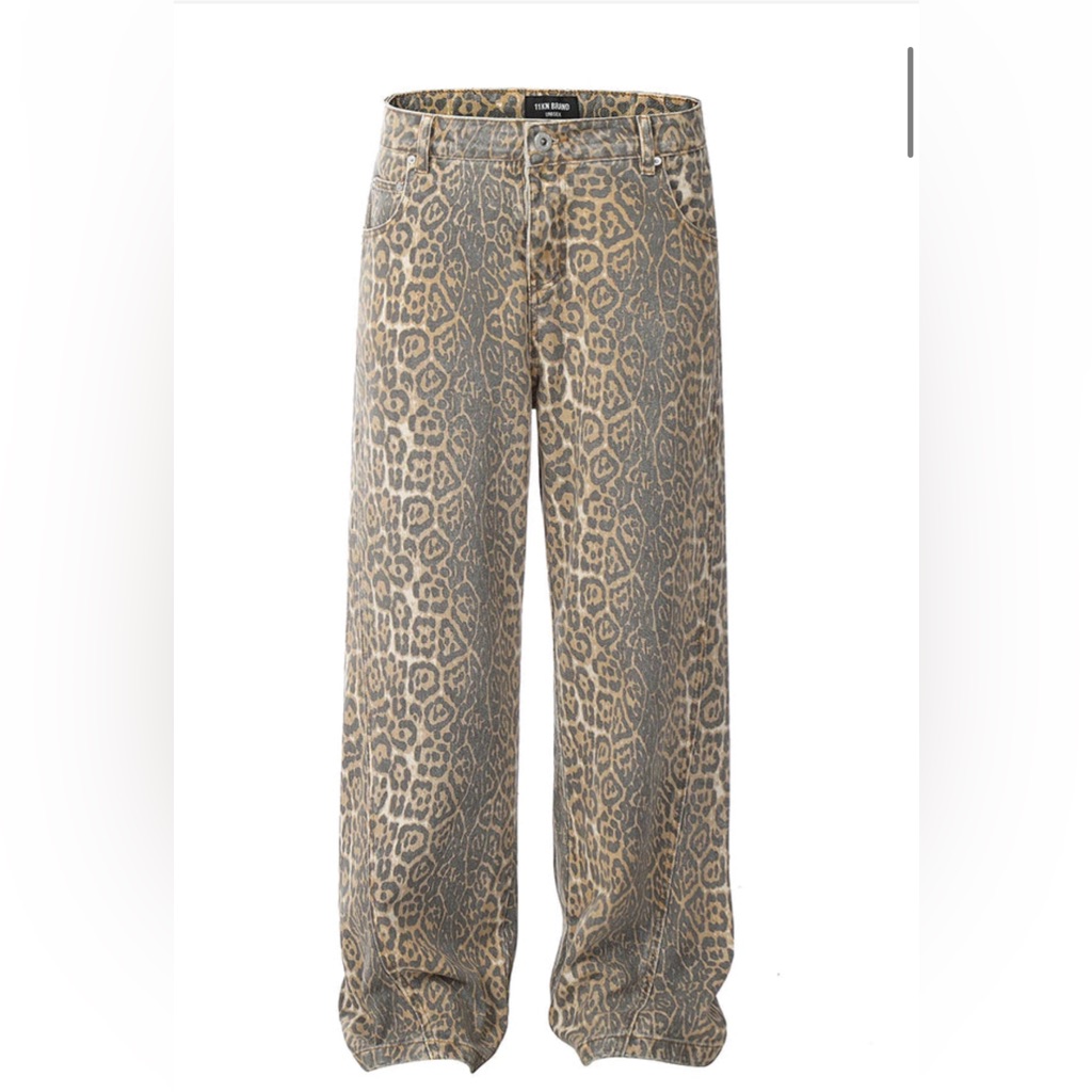 Vintage Century Leopard Print Jeans Sz M Brand New But Didnt Come With Tags